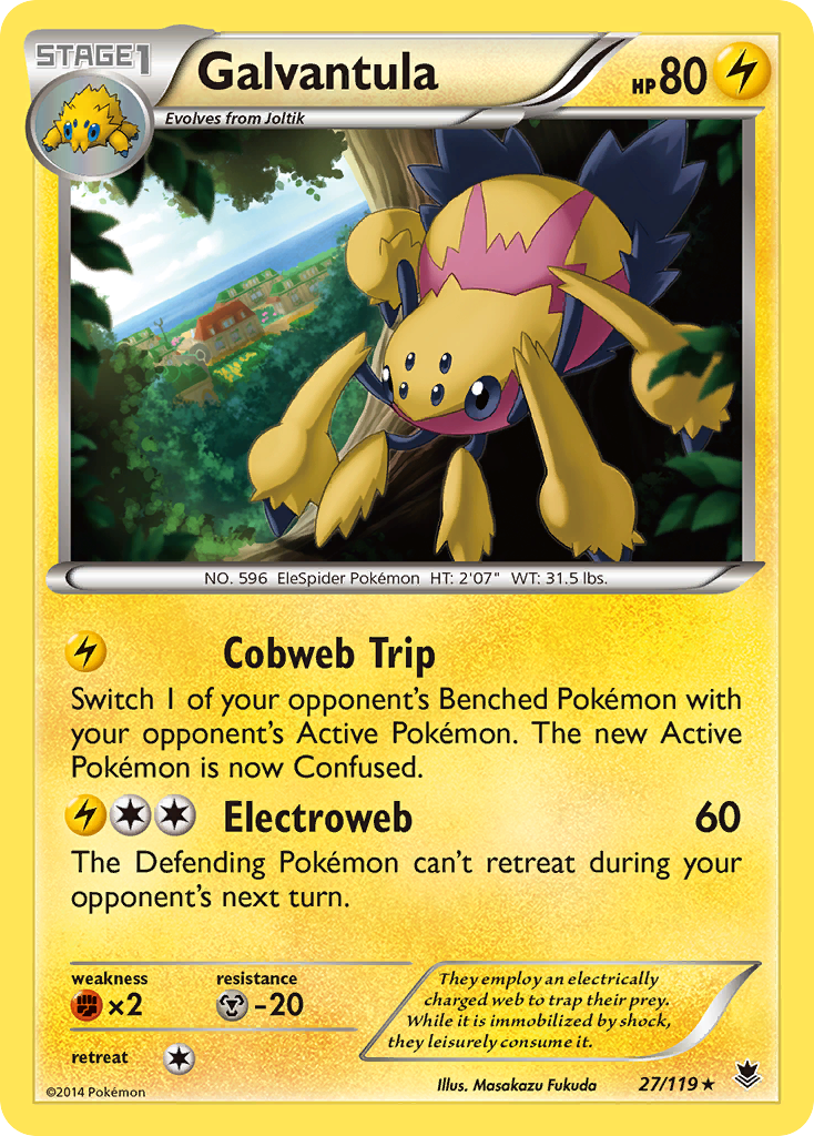 Galvantula (27/119) [XY: Phantom Forces] | Card Merchant Takapuna