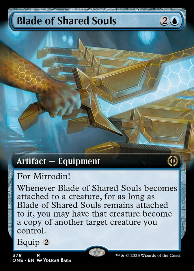 Blade of Shared Souls (Extended Art) [Phyrexia: All Will Be One] | Card Merchant Takapuna