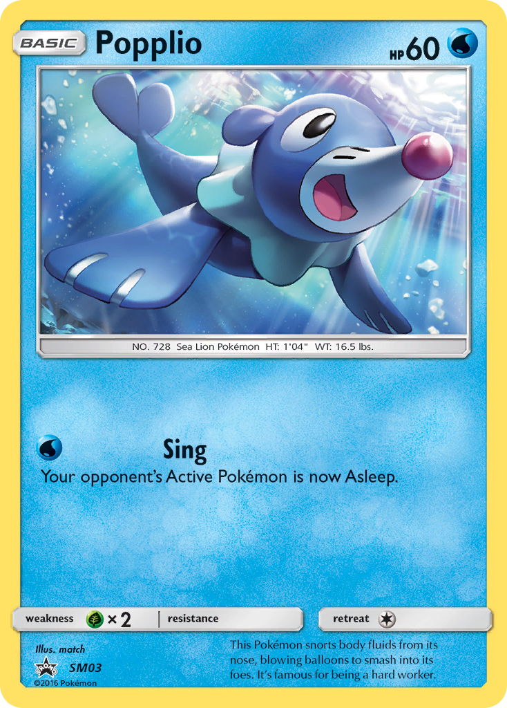 Popplio (SM03) [Sun & Moon: Black Star Promos] | Card Merchant Takapuna