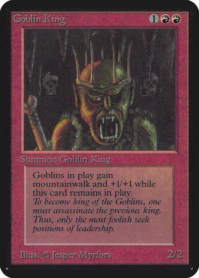 Goblin King [Alpha Edition] | Card Merchant Takapuna