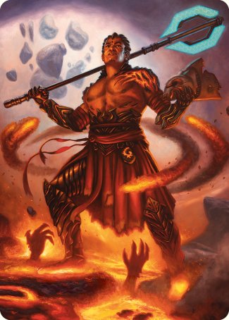 Koth, Fire of Resistance Art Card [Phyrexia: All Will Be One Art Series] | Card Merchant Takapuna