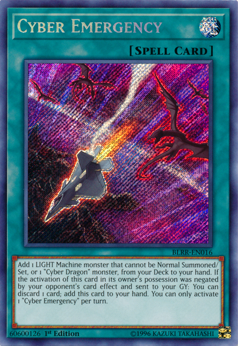 Cyber Emergency [BLRR-EN016] Secret Rare | Card Merchant Takapuna