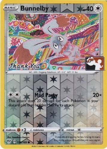 Bunnelby (150/189) (Thank You Promo) [Sword & Shield: Darkness Ablaze] | Card Merchant Takapuna