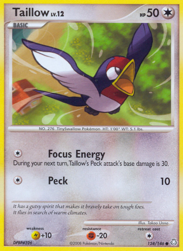 Taillow (124/146) [Diamond & Pearl: Legends Awakened] | Card Merchant Takapuna