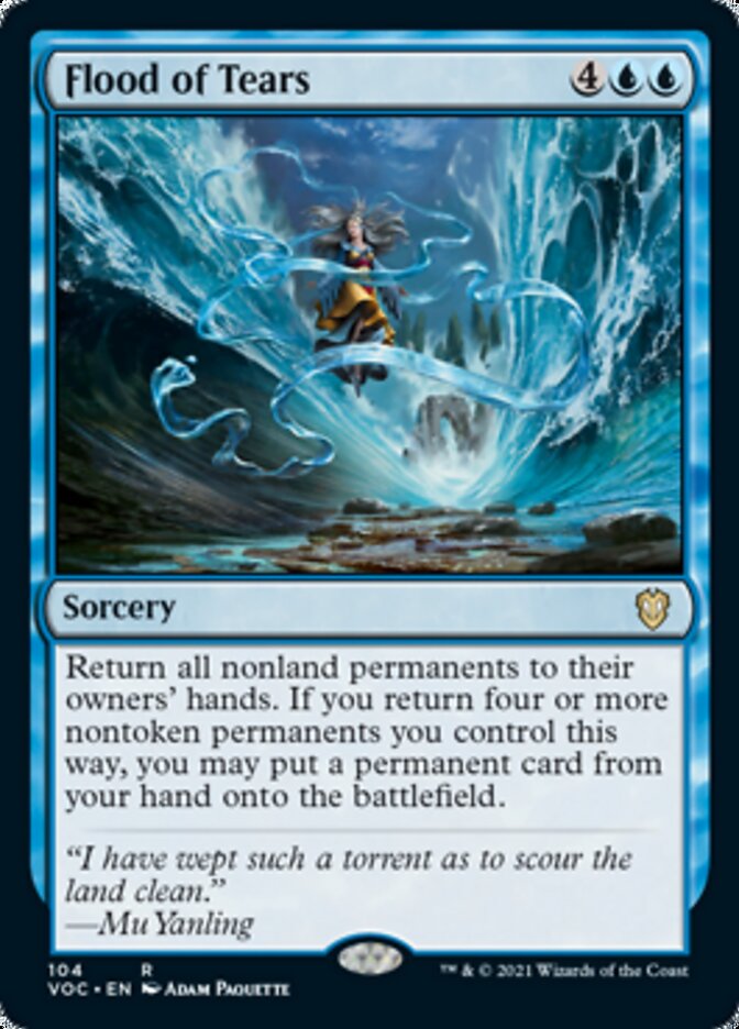 Flood of Tears [Innistrad: Crimson Vow Commander] | Card Merchant Takapuna