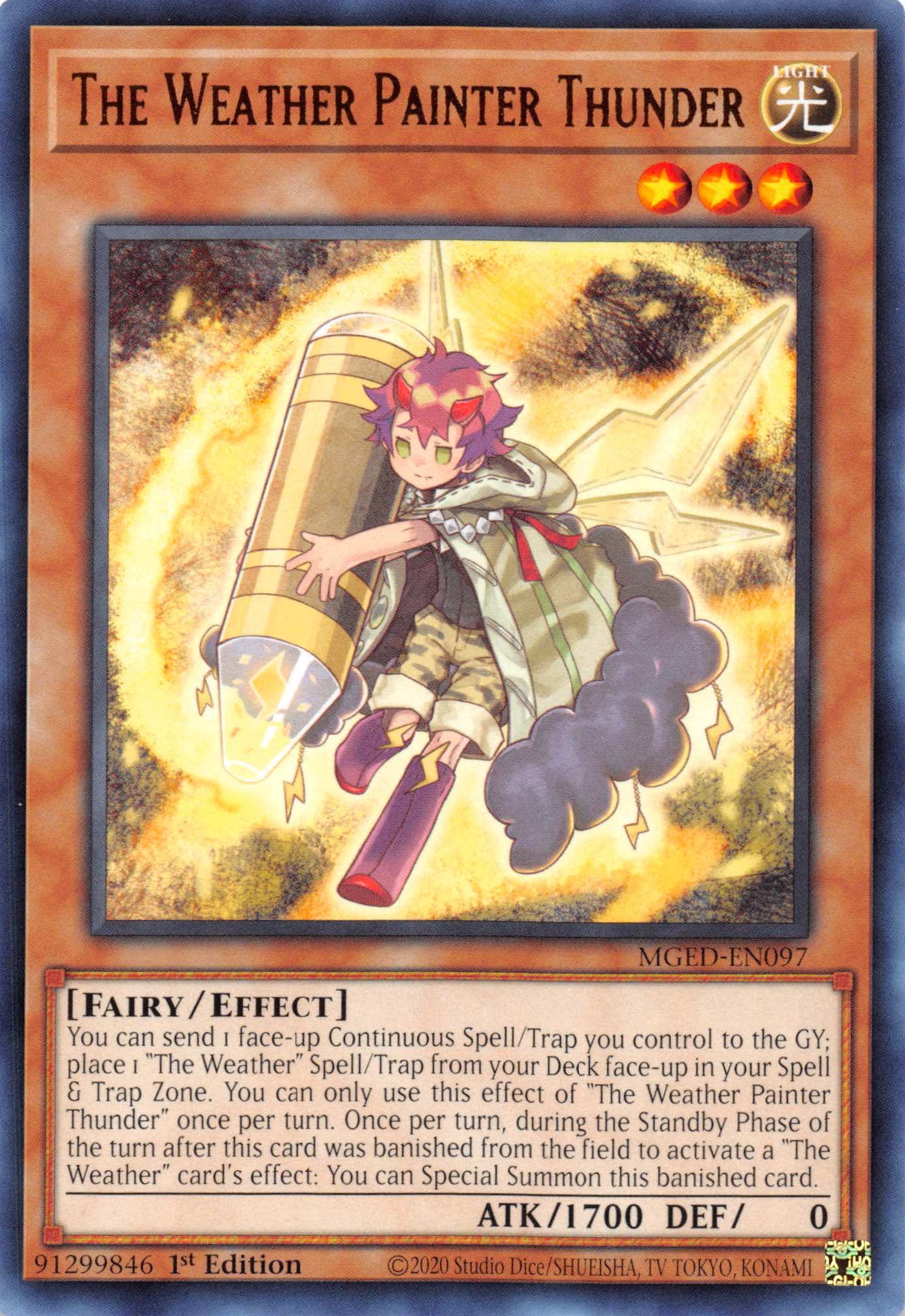 The Weather Painter Thunder [MGED-EN097] Rare | Card Merchant Takapuna