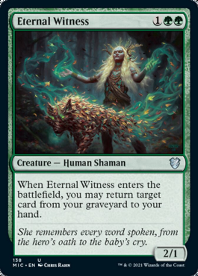 Eternal Witness [Innistrad: Midnight Hunt Commander] | Card Merchant Takapuna