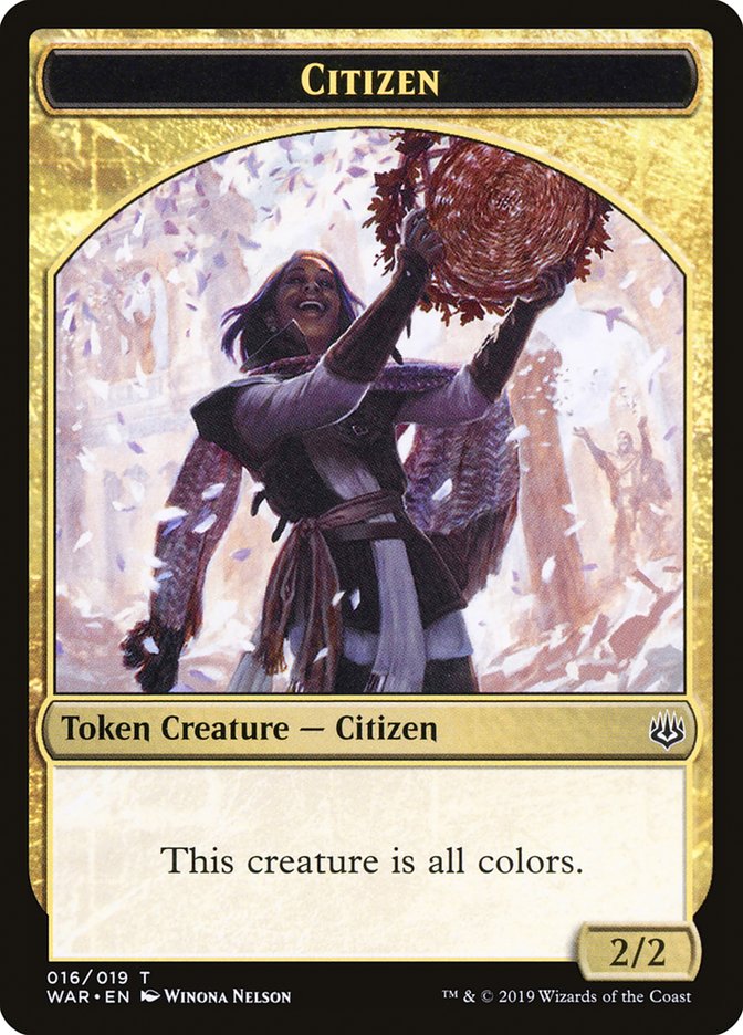 Citizen Token [War of the Spark Tokens] | Card Merchant Takapuna