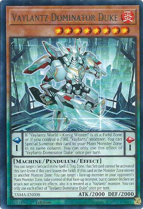 Vaylantz Dominator Duke [TAMA-EN008] Rare | Card Merchant Takapuna