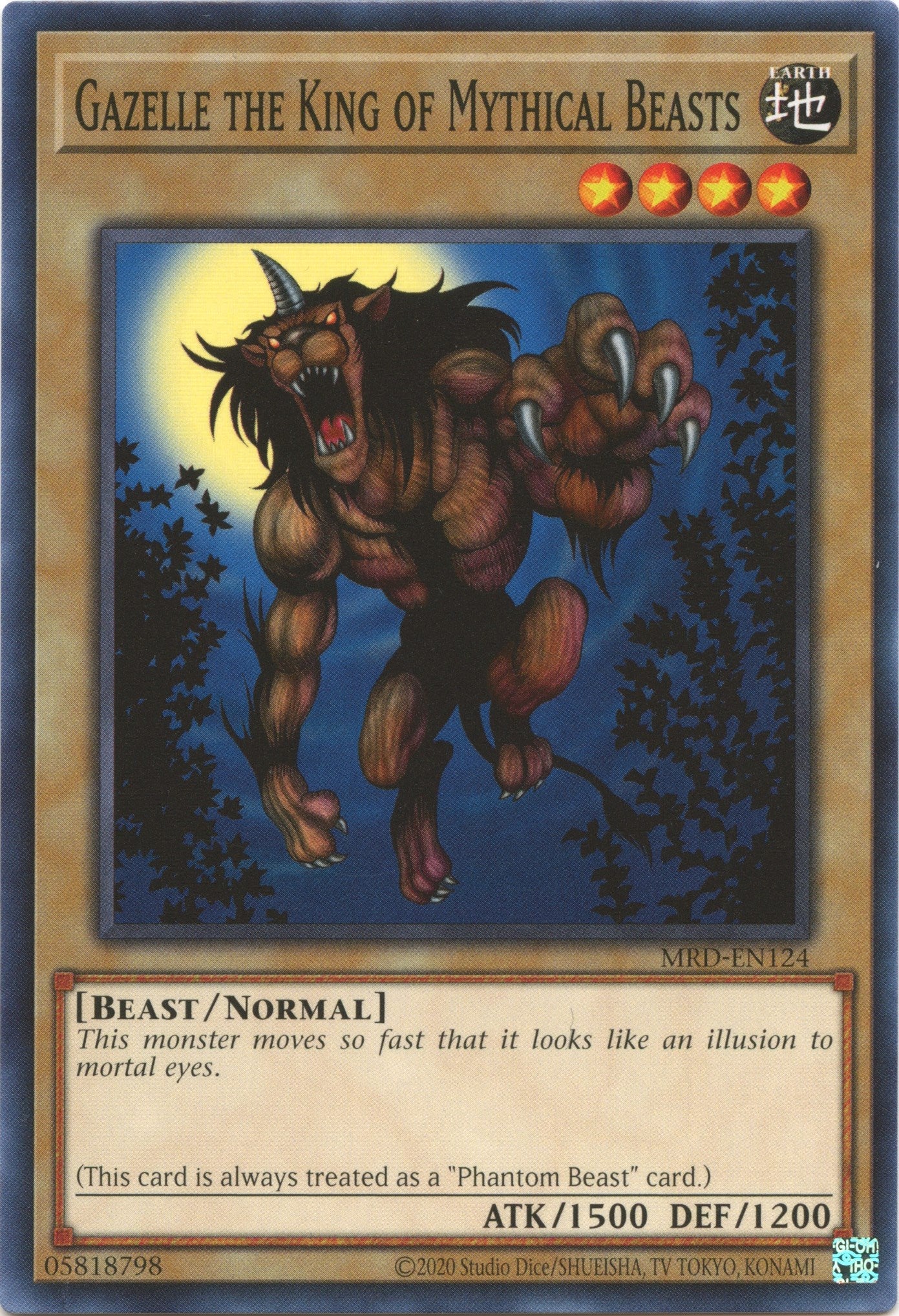 Gazelle the King of Mythical Beasts (25th Anniversary) [MRD-EN124] Common | Card Merchant Takapuna