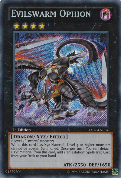 Evilswarm Ophion [HA07-EN064] Secret Rare | Card Merchant Takapuna