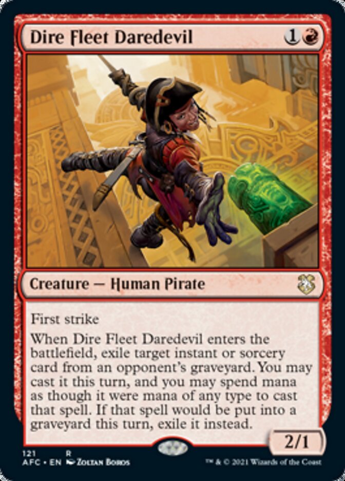 Dire Fleet Daredevil [Dungeons & Dragons: Adventures in the Forgotten Realms Commander] | Card Merchant Takapuna