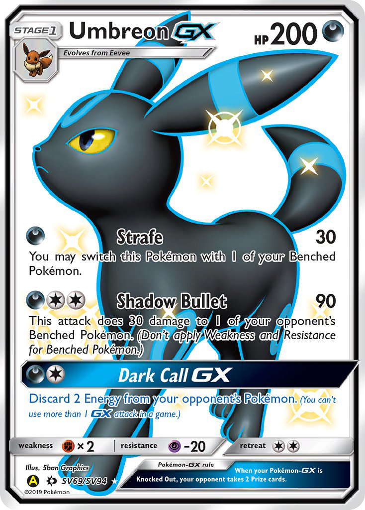 Umbreon GX (SV69/SV94) [Sun & Moon: Hidden Fates - Shiny Vault] | Card Merchant Takapuna