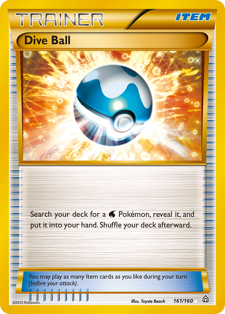 Dive Ball (161/160) [XY: Primal Clash] | Card Merchant Takapuna