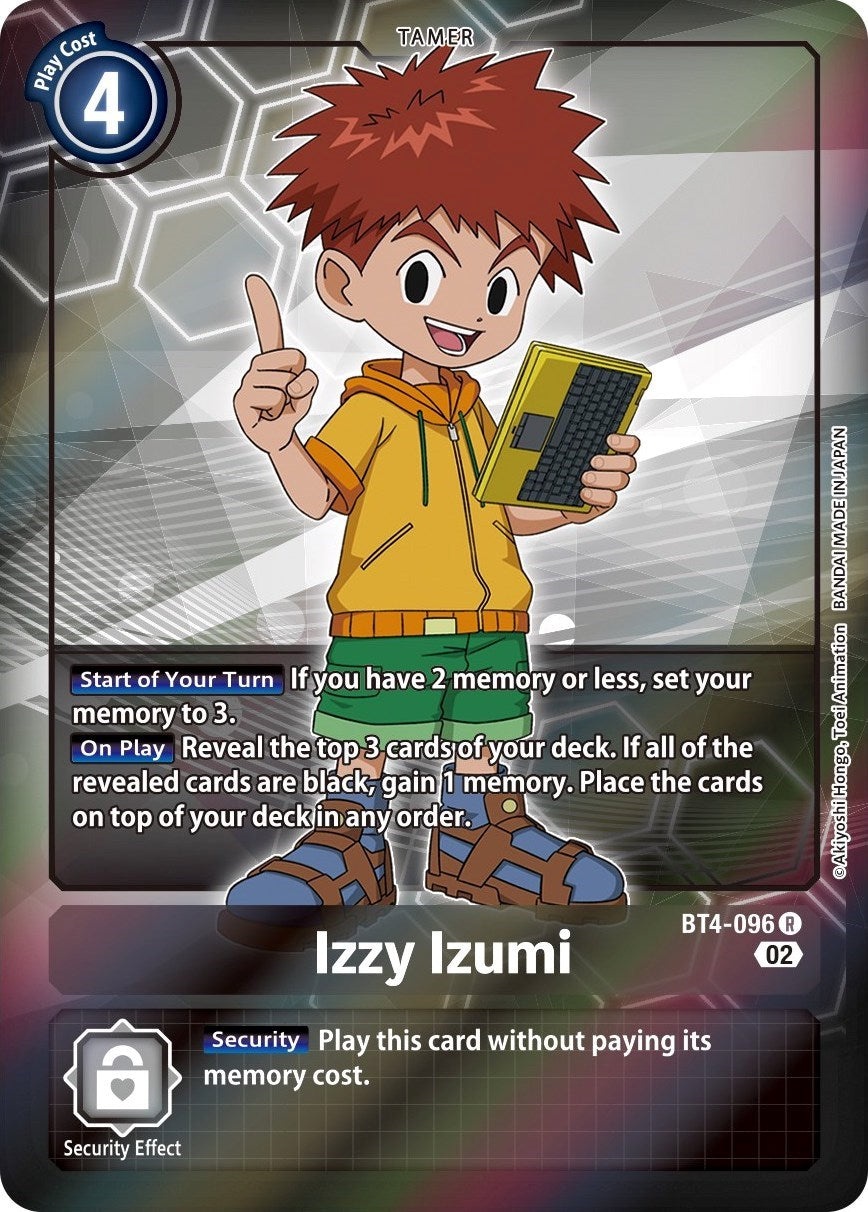 Izzy Izumi [BT4-096] (Alternate Art) [Starter Deck: Ragnaloardmon] | Card Merchant Takapuna