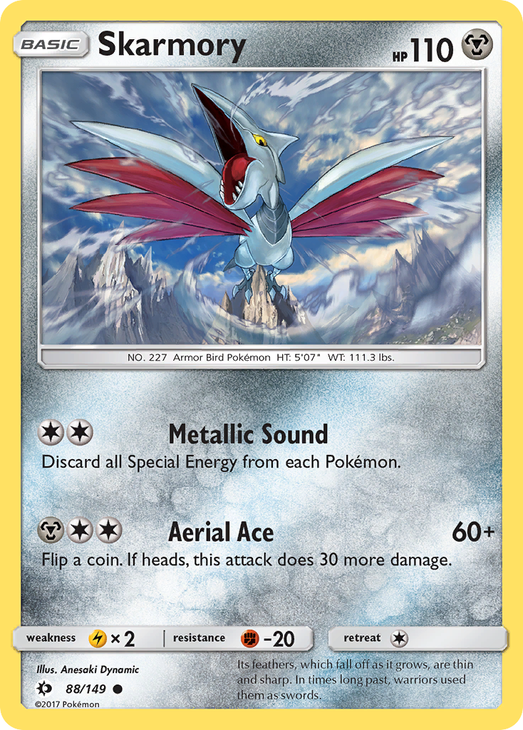 Skarmory (88/149) [Sun & Moon: Base Set] | Card Merchant Takapuna