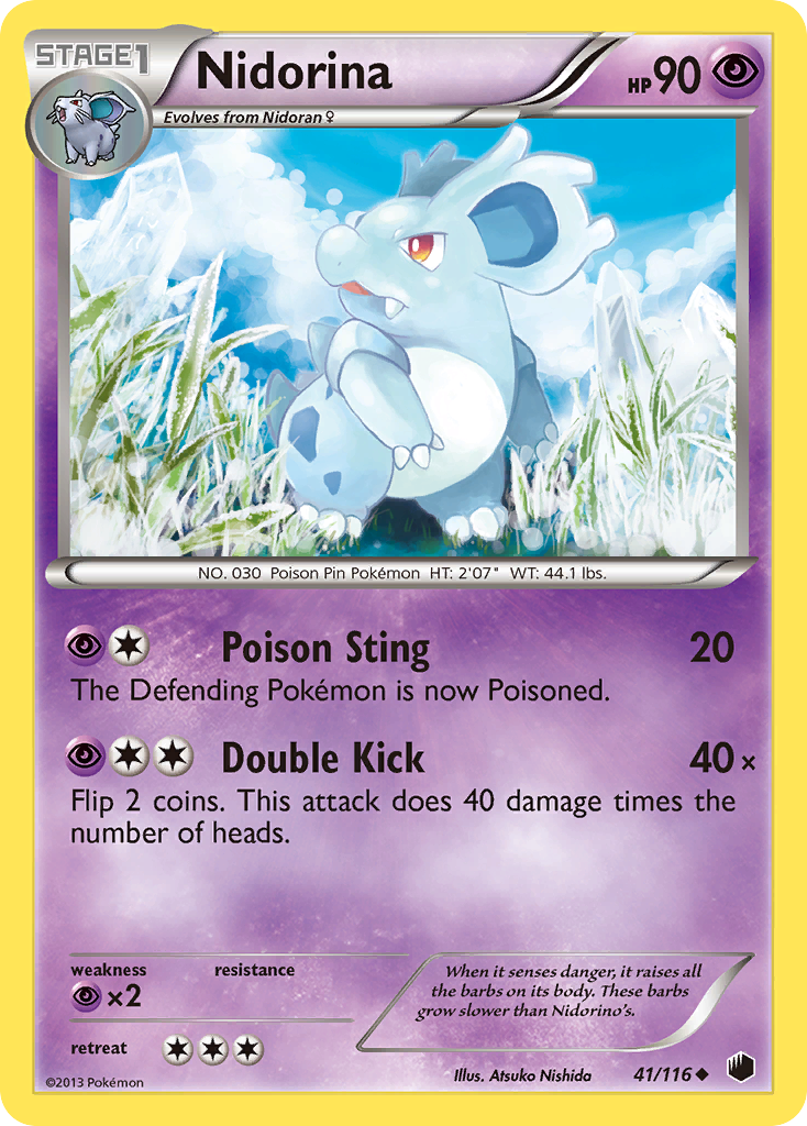 Nidorina (41/116) [Black & White: Plasma Freeze] | Card Merchant Takapuna