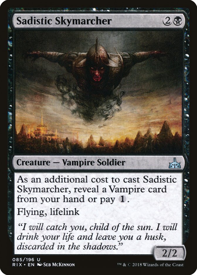 Sadistic Skymarcher [Rivals of Ixalan] | Card Merchant Takapuna