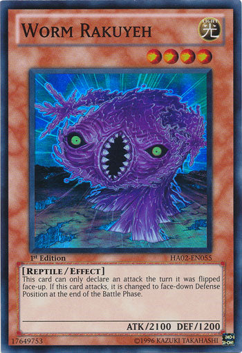 Worm Rakuyeh [HA02-EN055] Super Rare | Card Merchant Takapuna