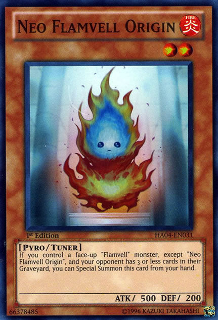 Neo Flamvell Origin [HA04-EN031] Super Rare | Card Merchant Takapuna