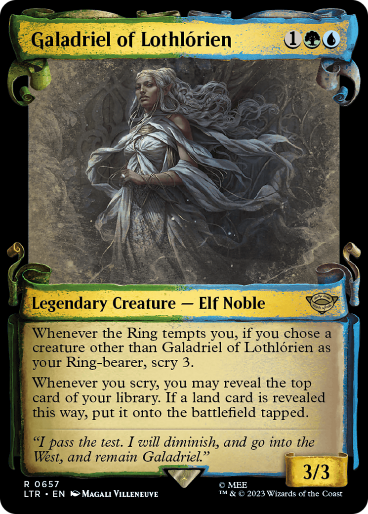 Galadriel of Lothlorien [The Lord of the Rings: Tales of Middle-Earth Showcase Scrolls] | Card Merchant Takapuna