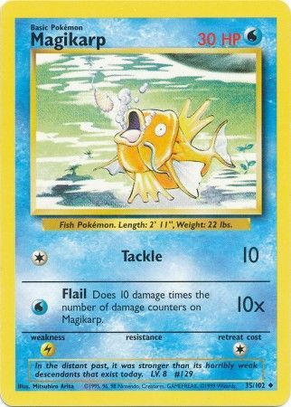 Magikarp (35/102) [Base Set Unlimited] | Card Merchant Takapuna