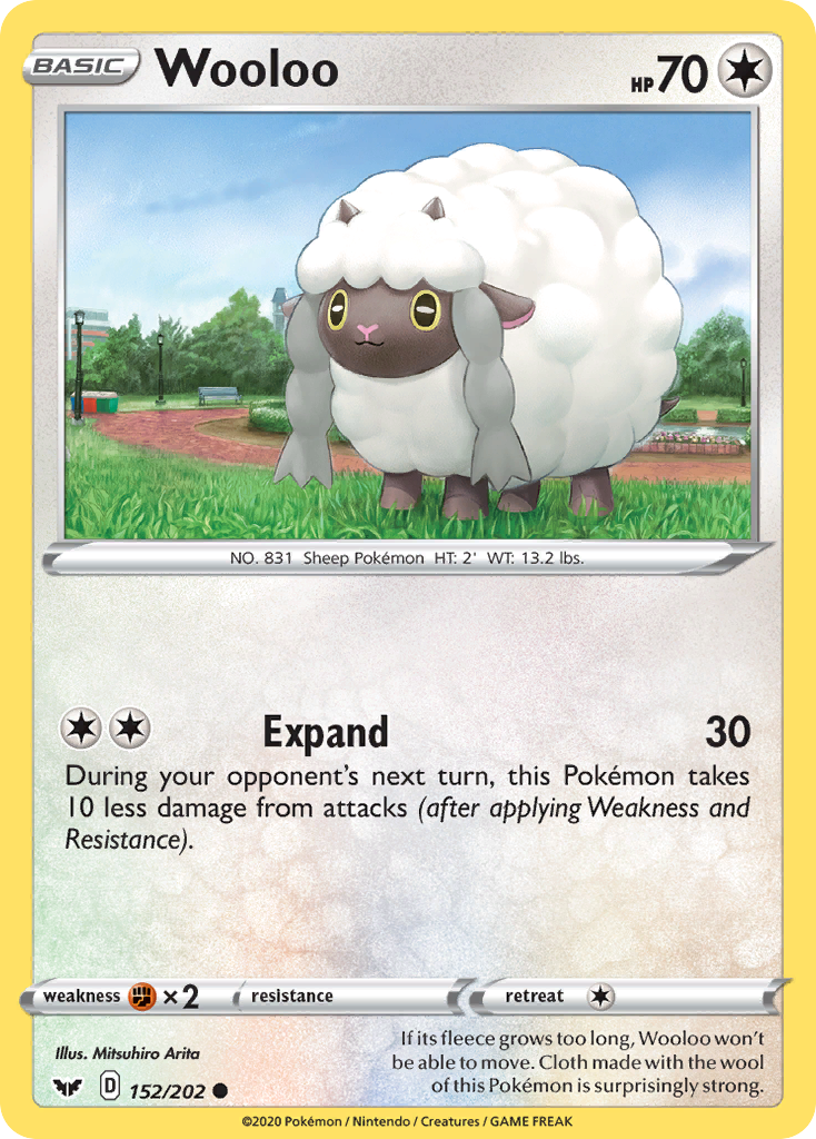 Wooloo (152/202) [Sword & Shield: Base Set] | Card Merchant Takapuna