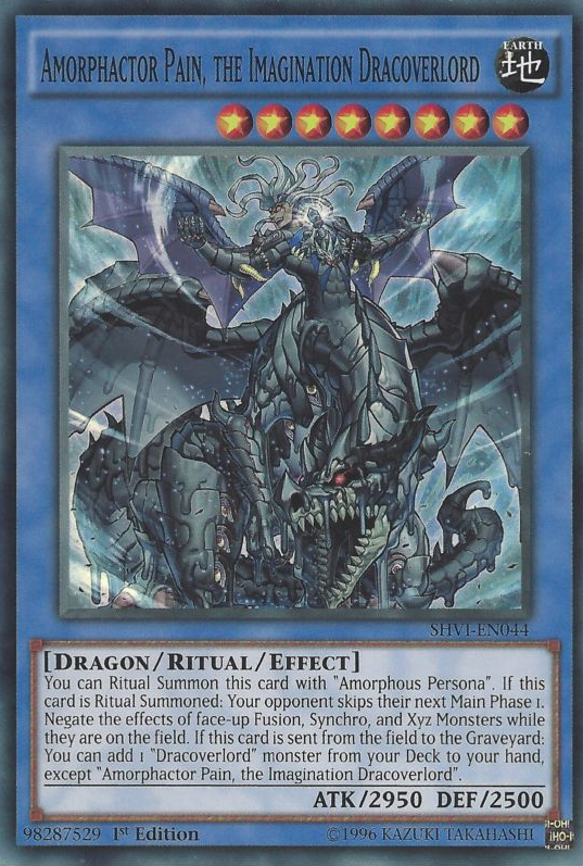 Amorphactor Pain, the Imagination Dracoverlord [SHVI-EN044] Super Rare | Card Merchant Takapuna