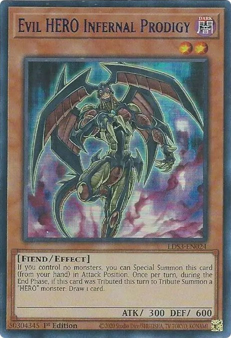 Evil HERO Infernal Prodigy (Blue) [LDS3-EN024] Ultra Rare | Card Merchant Takapuna