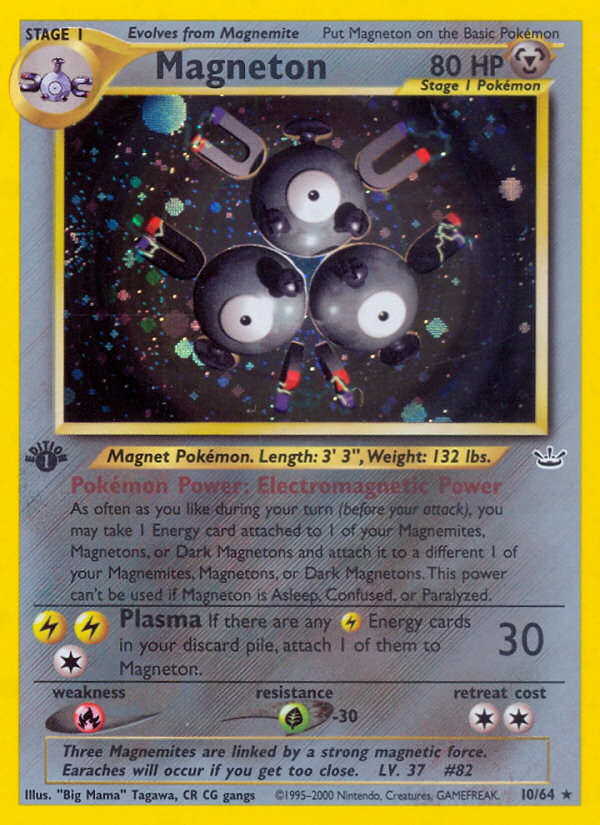 Magneton (10/64) [Neo Revelation 1st Edition] | Card Merchant Takapuna