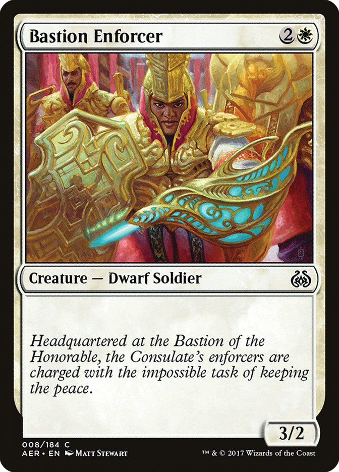 Bastion Enforcer [Aether Revolt] | Card Merchant Takapuna