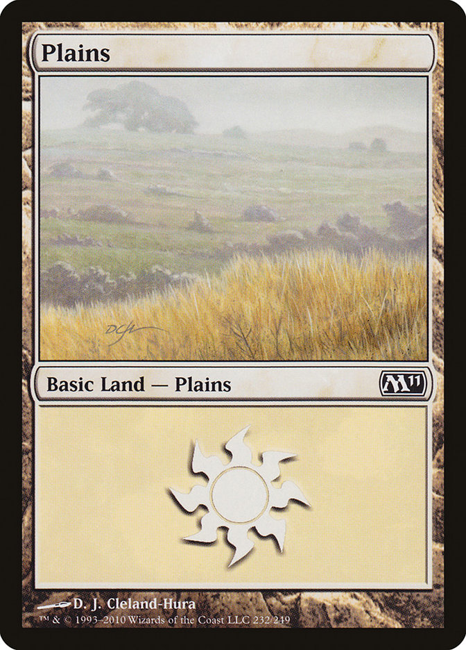 Plains (232) [Magic 2011] | Card Merchant Takapuna