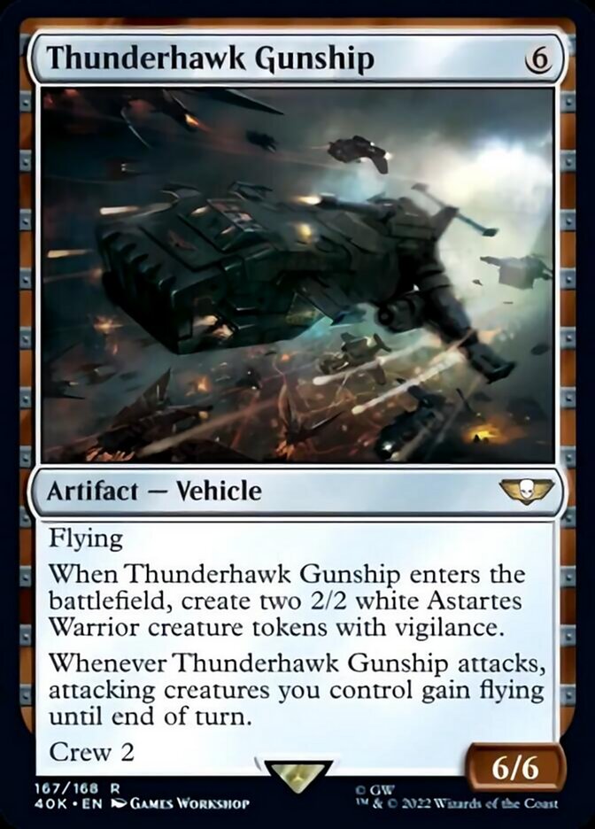 Thunderhawk Gunship (Surge Foil) [Warhammer 40,000] | Card Merchant Takapuna