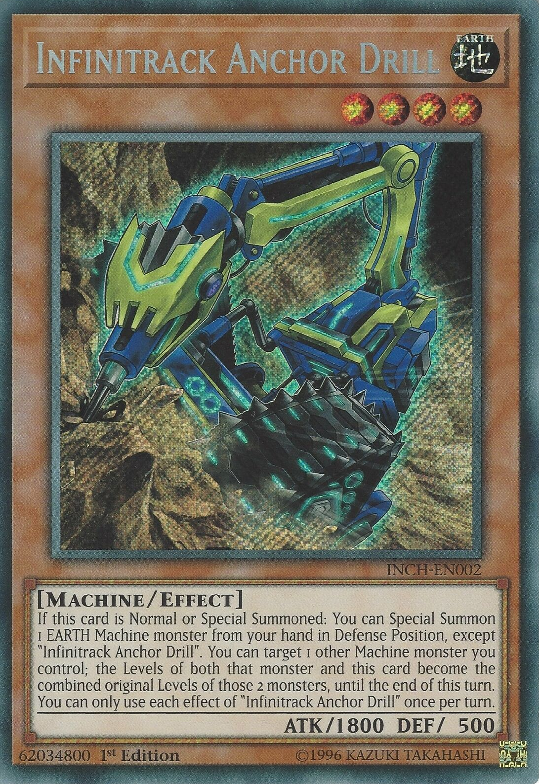 Infinitrack Anchor Drill [INCH-EN002] Secret Rare | Card Merchant Takapuna