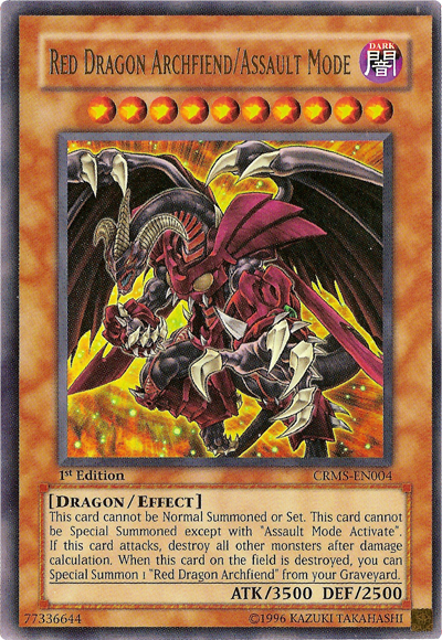 Red Dragon Archfiend/Assault Mode [CRMS-EN004] Ultra Rare | Card Merchant Takapuna