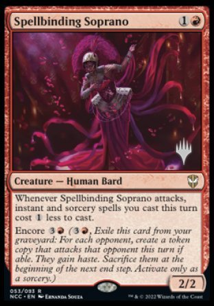 Spellbinding Soprano (Promo Pack) [Streets of New Capenna Commander Promos] | Card Merchant Takapuna