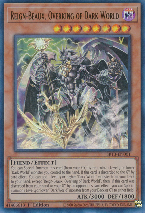 Reign-Beaux, Overking of Dark World [SR13-EN001] Ultra Rare | Card Merchant Takapuna