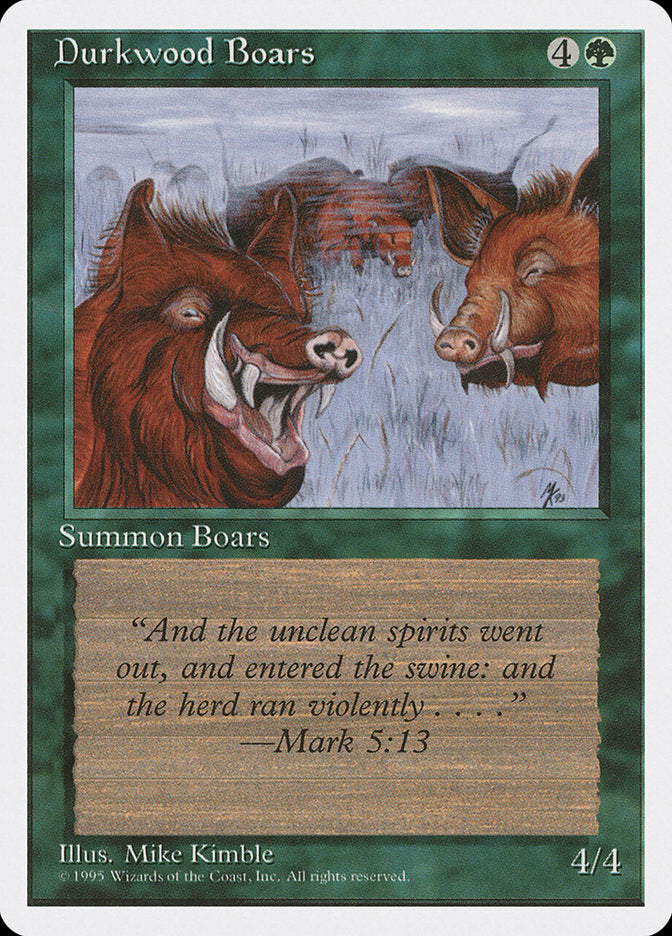 Durkwood Boars [Fourth Edition] | Card Merchant Takapuna