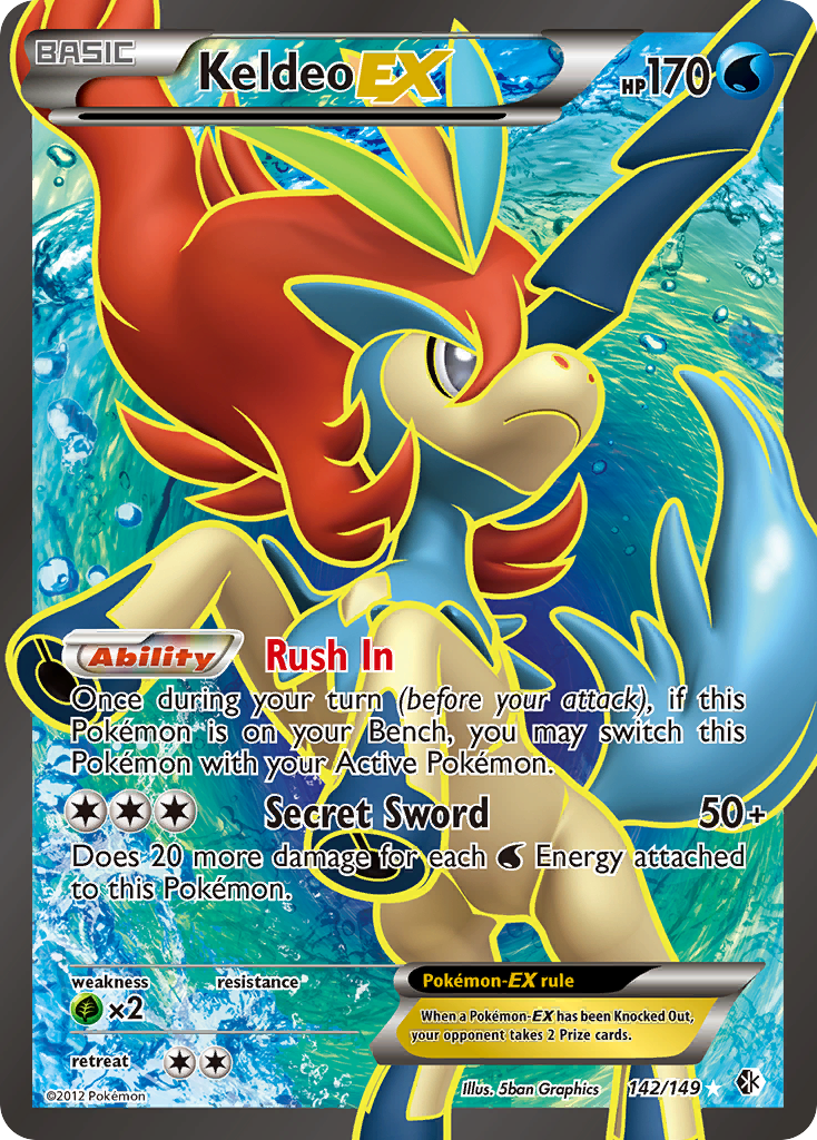 Keldeo EX (142/149) [Black & White: Boundaries Crossed] | Card Merchant Takapuna