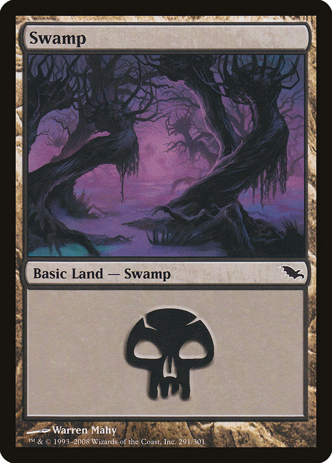 Swamp (291) [Shadowmoor] | Card Merchant Takapuna