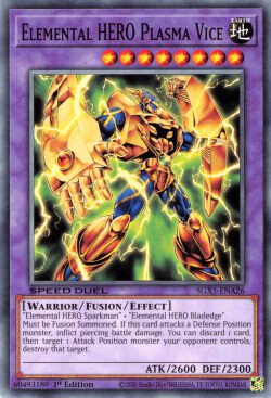 Elemental HERO Plasma Vice [SGX1-ENA26] Common | Card Merchant Takapuna