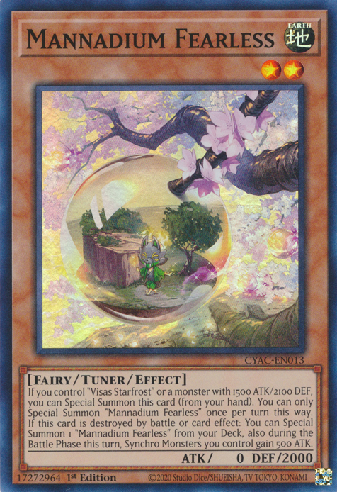 Mannadium Fearless [CYAC-EN013] Super Rare | Card Merchant Takapuna