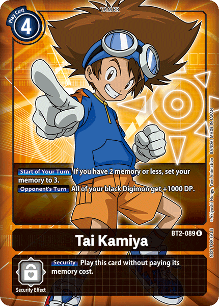 Tai Kamiya [BT2-089] (Buy-A-Box Promo) [Release Special Booster Ver.1.0 Promos] | Card Merchant Takapuna