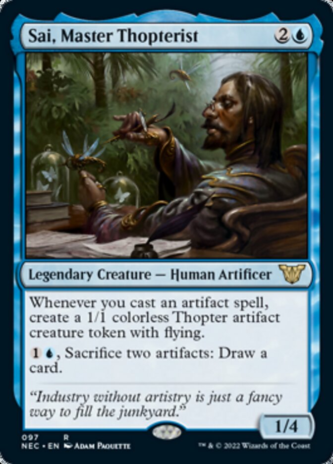 Sai, Master Thopterist [Kamigawa: Neon Dynasty Commander] | Card Merchant Takapuna