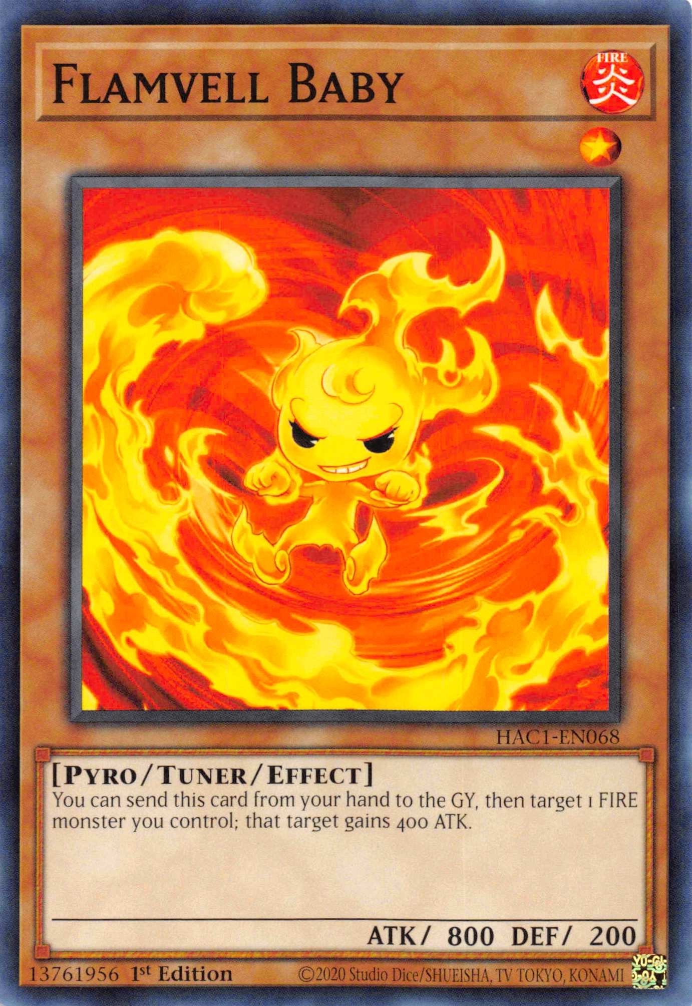 Flamvell Baby [HAC1-EN068] Common | Card Merchant Takapuna