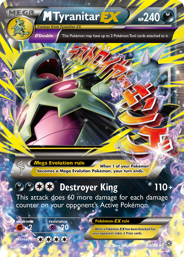 M Tyranitar EX (43/98) [XY: Ancient Origins] | Card Merchant Takapuna