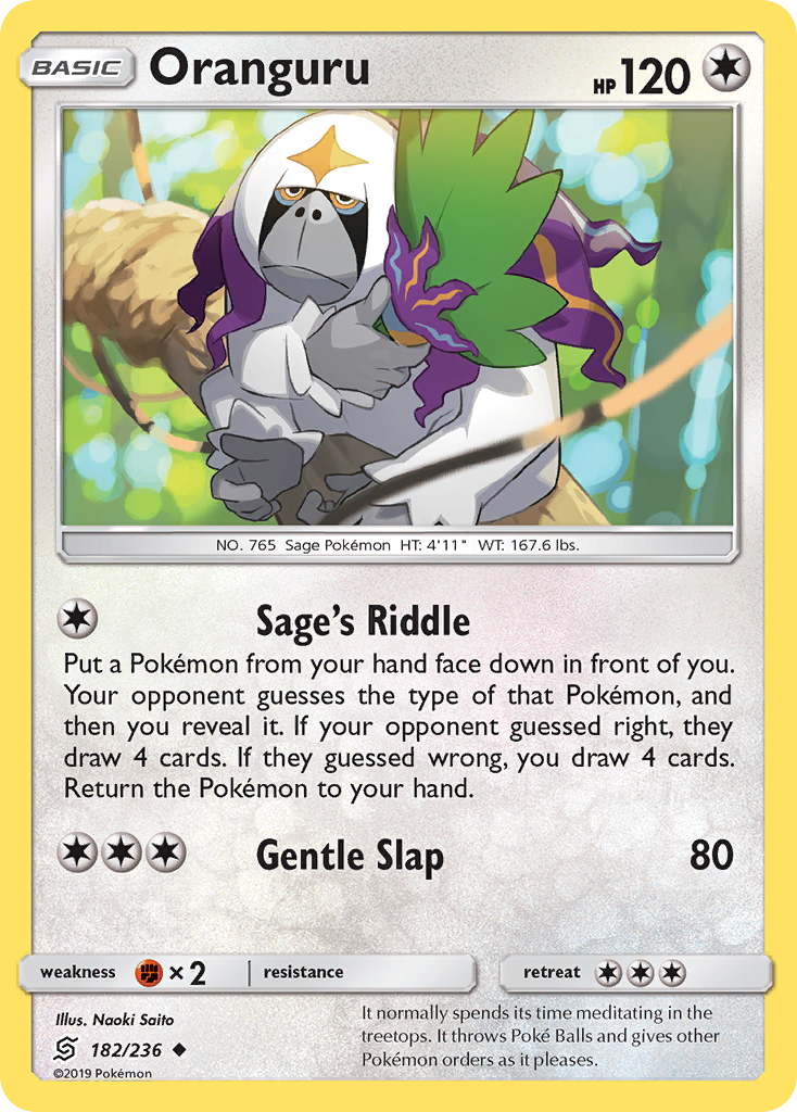 Oranguru (182/236) [Sun & Moon: Unified Minds] | Card Merchant Takapuna