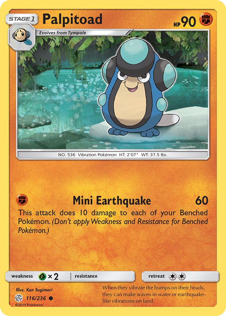 Palpitoad (116/236) [Sun & Moon: Cosmic Eclipse] | Card Merchant Takapuna