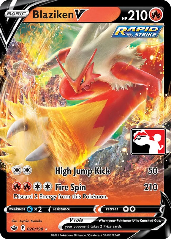 Blaziken V (020/198) [Prize Pack Series One] | Card Merchant Takapuna