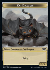 Cat Dragon // Knight Double-Sided Token [Double Masters 2022 Tokens] | Card Merchant Takapuna